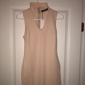 Boohoo Choker Textured  Bodycon dress